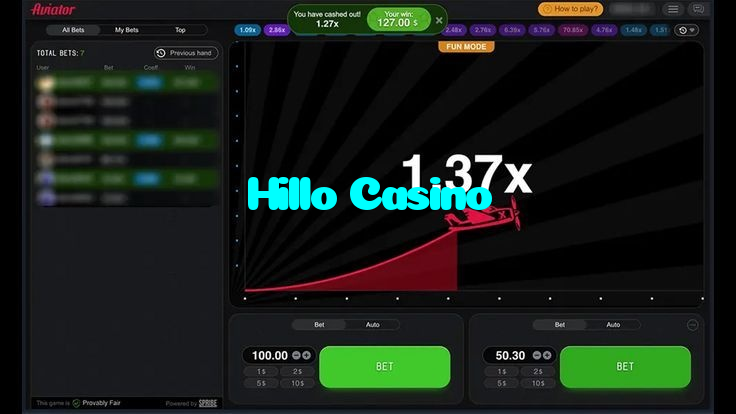 available types of Hillo Casino bet including pre-match live express and system bets